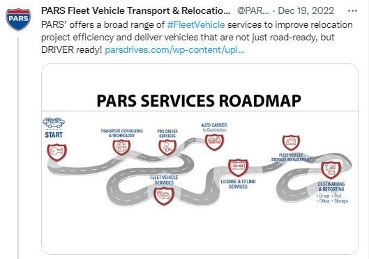 PARS’ offers a broad range of Fleet Vehicle services